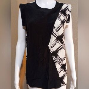 Raoul Geometric Print Silk Blouse